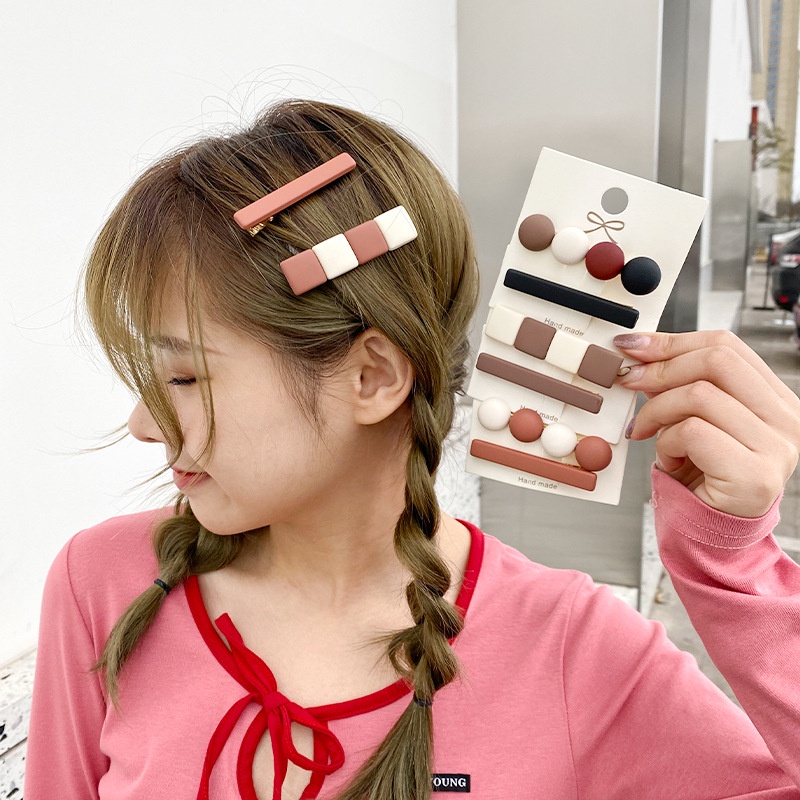 Kẹp Tóc Một Bên Phong Cách Nhật Hàn Đơn Giản Cho Nữ