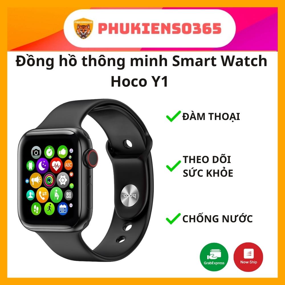 Đồng hồ thông minh Hoco Y1 hỗ trợ nghe gọi, theo dõi sức khỏe, thể thao - BH 12 Tháng
