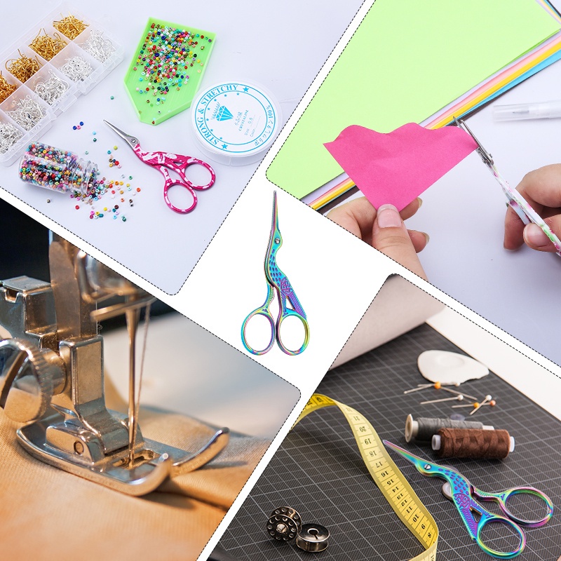 Kéo Inox Hình Chim Hạc Làm Đồ Thủ Công DIY Đa Ứng Dụng