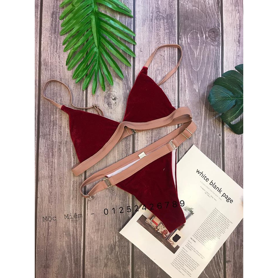 HÀNG CÓ SẴN_BIKINI 2 MẢNH NHUNG CAO CẤP (có ảnh thật) | BigBuy360 - bigbuy360.vn