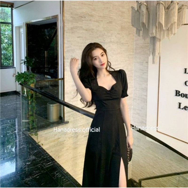 BLACKDRESS đầm body xẻ tà hottrend siêu xinh