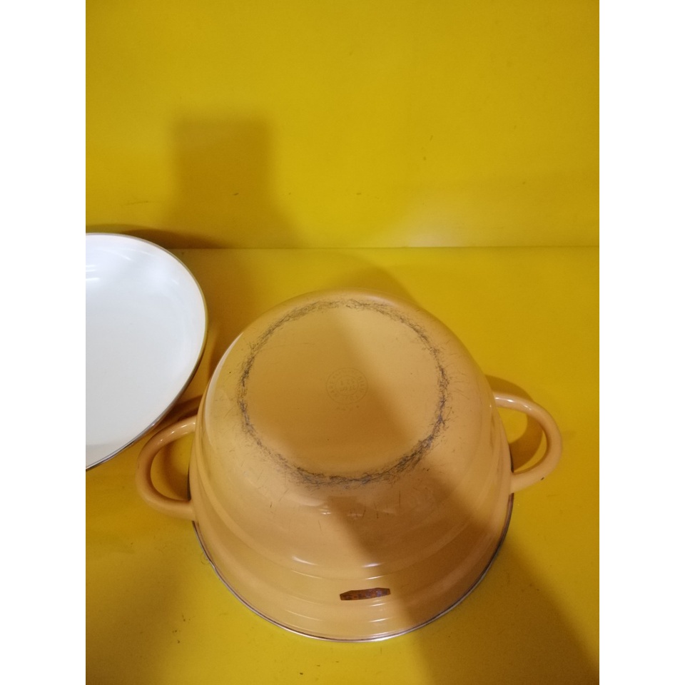 Nồi luộc men nội địa Nhật, size 27cm, cao 13cm (mã 733), Dùng được bếp từ
