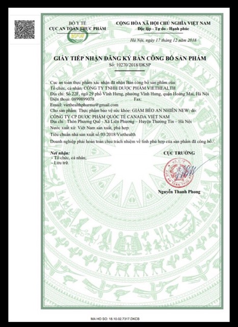 An Nhiên giảm cân