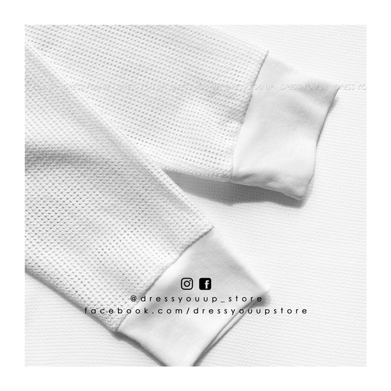 Áo tay dài see-through trắng