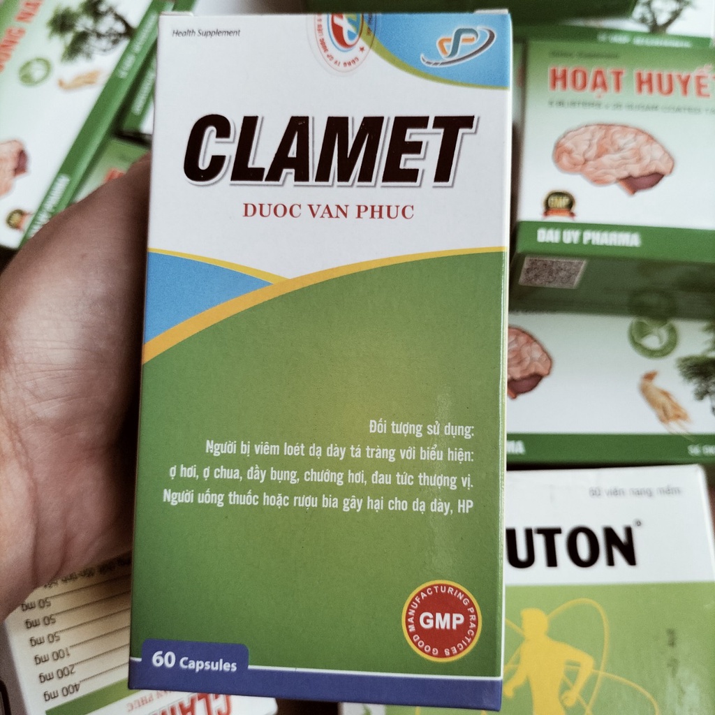Clamet Dược Vạn Phúc Dạ dày – HP Lọ 60 viên nang