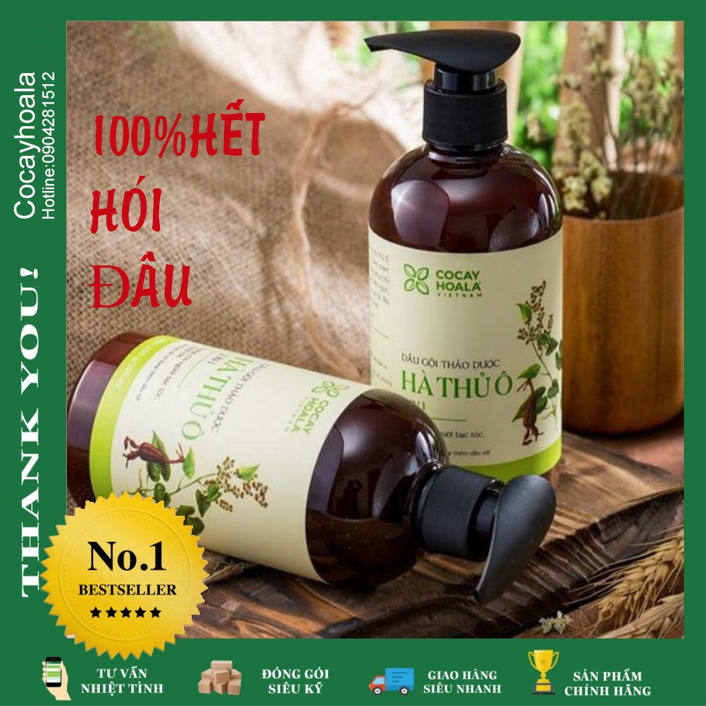 Dầu Gội Hà Thủ Ô 2in1 - Dầu Gội Ngăn rụng tóc, Giảm Rụng Tóc Bạc Tóc chống hói đầu Cocayhoala 300ml | BigBuy360 - bigbuy360.vn