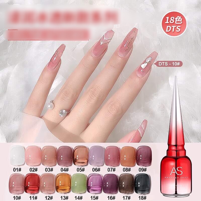 Sơn gel thạch As mã DTS set 18 chai dung tích 15ml
