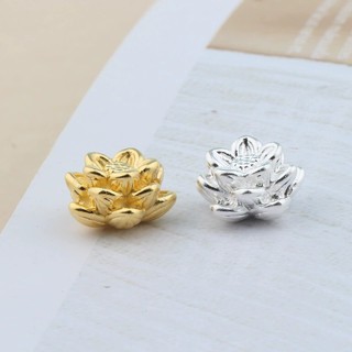 Charm hoa sen bạc ta - charm bạc 925