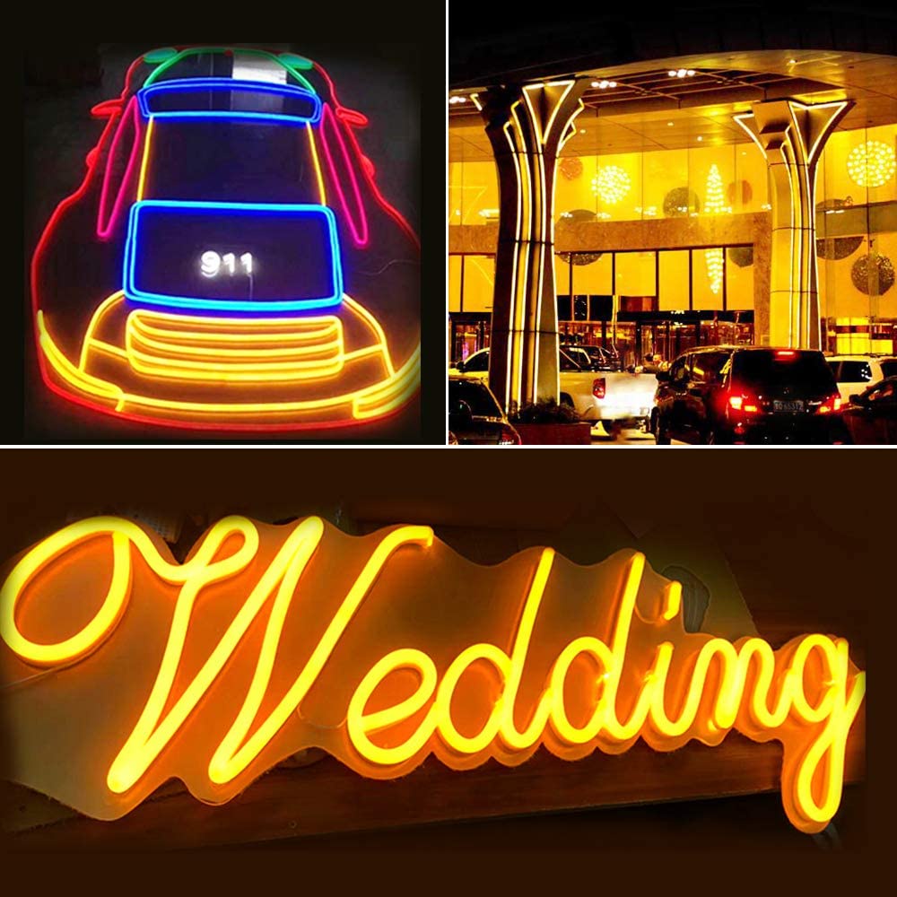 5M LED Dải Neon SMD2835 12V 120LED / M Đèn LED Neon không thấm nước với silicone giả Ngày lễ tiệc Giáng sinh Trang trí nội thất