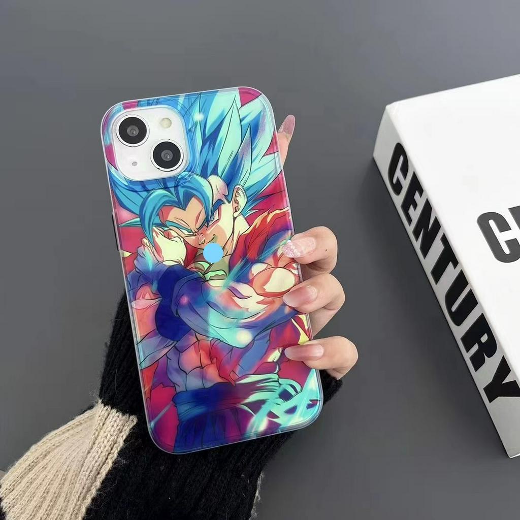Ốp Điện Thoại Họa Tiết Hoạt Hình Dragon Ball Màu Laser Cho iPhone 14Promax / 14Pro / 14 / 13 / 12 / 11