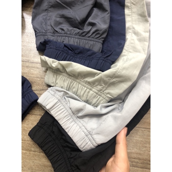 Quần jogger thể thao xuất Hàn dư xịn chất dù lót lưới nam