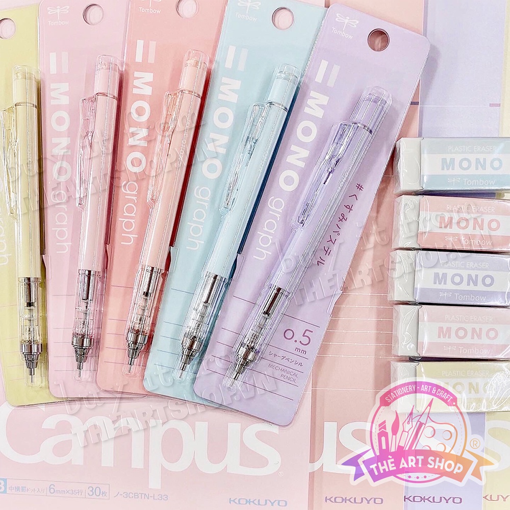 Bút chì cơ khí lắc đẩy ngòi TOMBOW Mono Graph FADED Limited phiên bản giới hạn Nhật Bản ngòi 0.5mm THEARTSHOP
