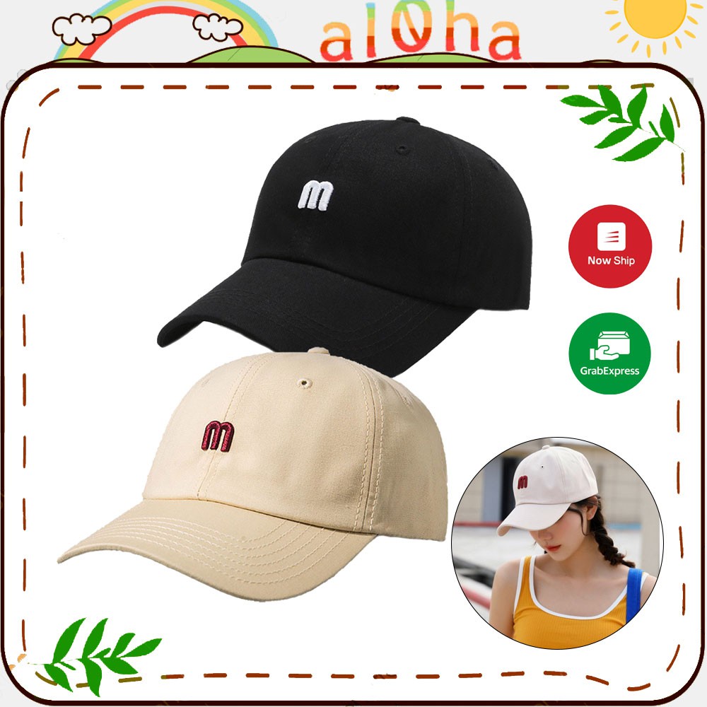 Mũ lưỡi trai - nón chống nắng chữ M unisex nam nữ phong cách thời trang, cá tính