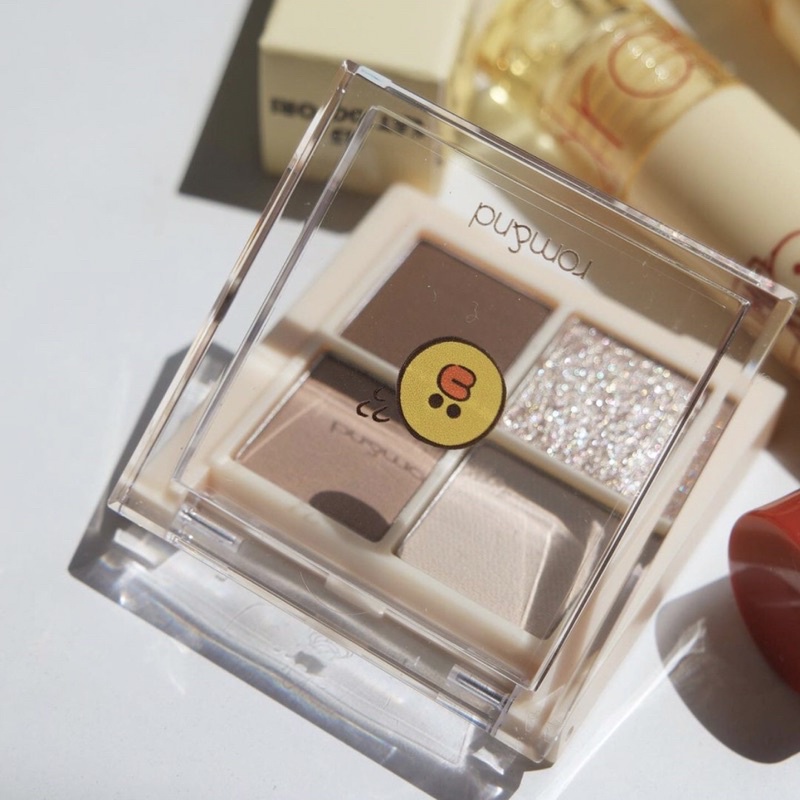 Bảng Phấn Mắt 4 Ô Romand LINE FRIENDS Better Than Eyes Mini Moncosmetics