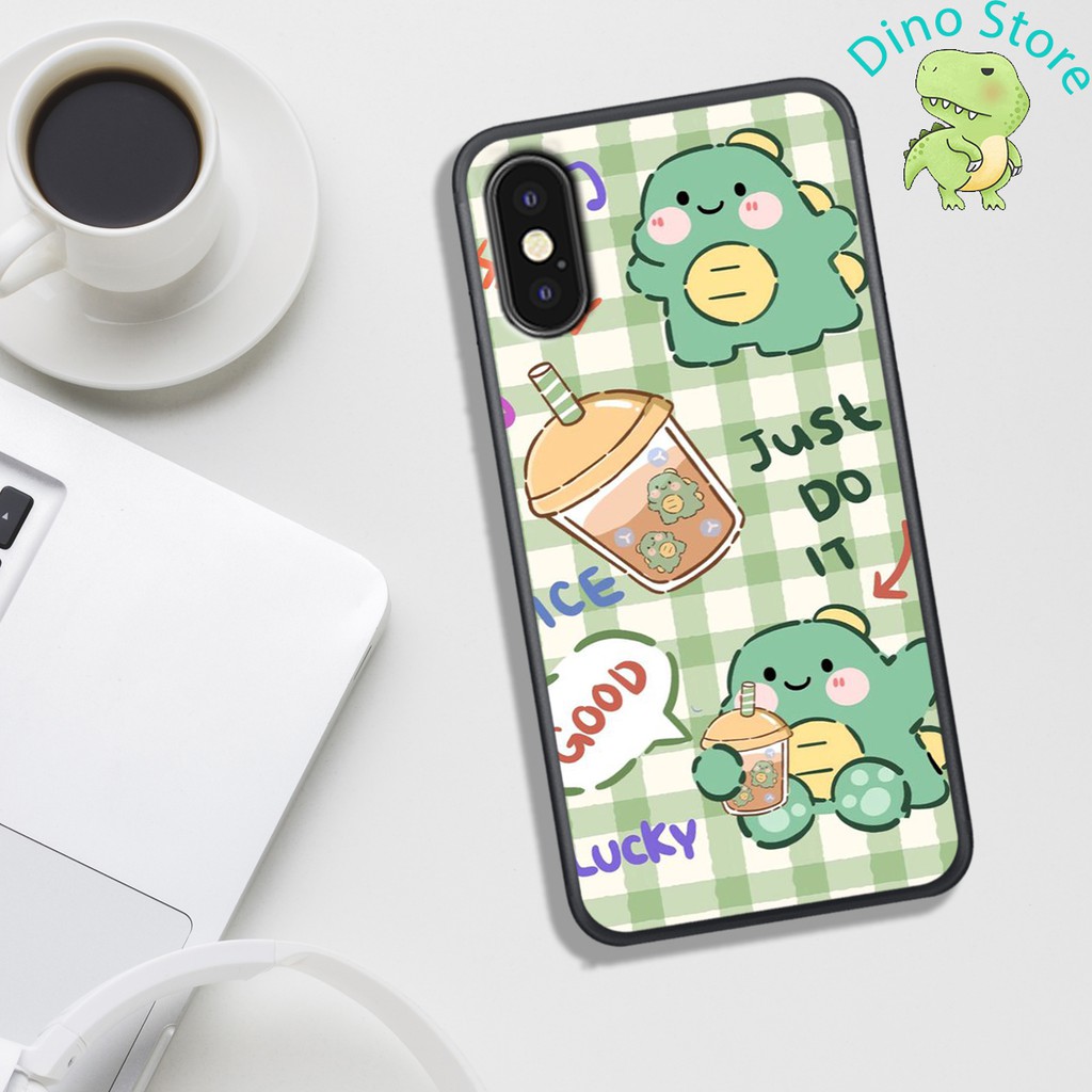 ỐP LƯNG IP X/XSMAX/XR ,  IN HÌNH KHỦNG LONG NGỘ NGHĨNH VÀ CUTE