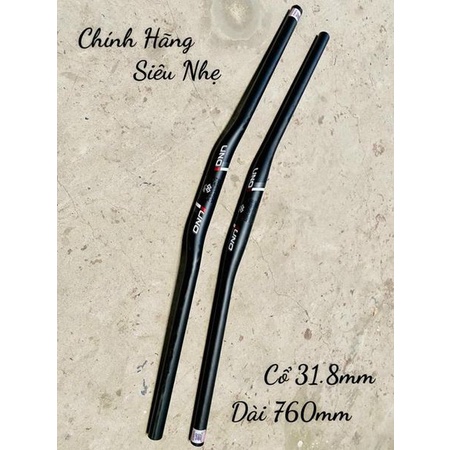 Ghi Đông Ngang, Cánh én Full Carbon Siêu Nhẹ ,Hàng Chính Hãng UNO Có Tem Chống Giả