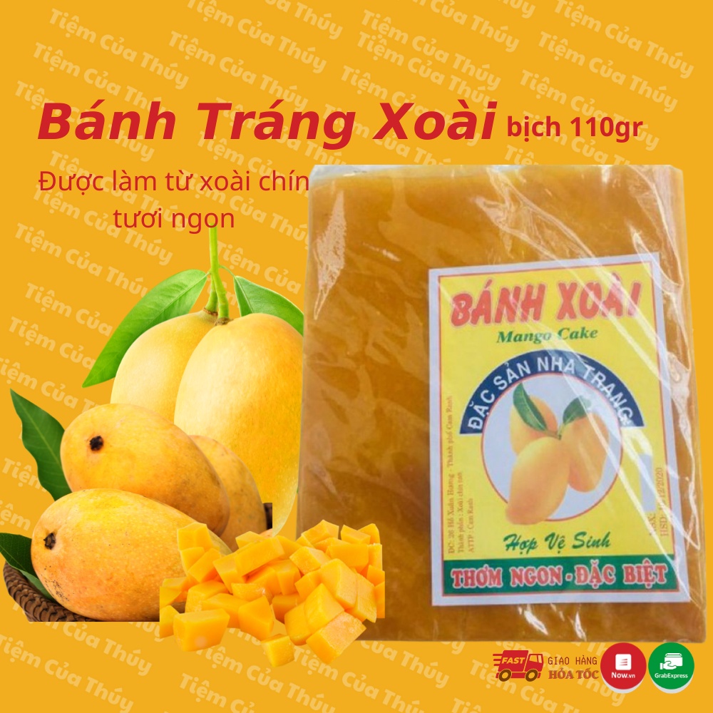 Bánh Xoài Nha Trang bịch 110gr - DẻoThơm chua ngọt đặc biệt