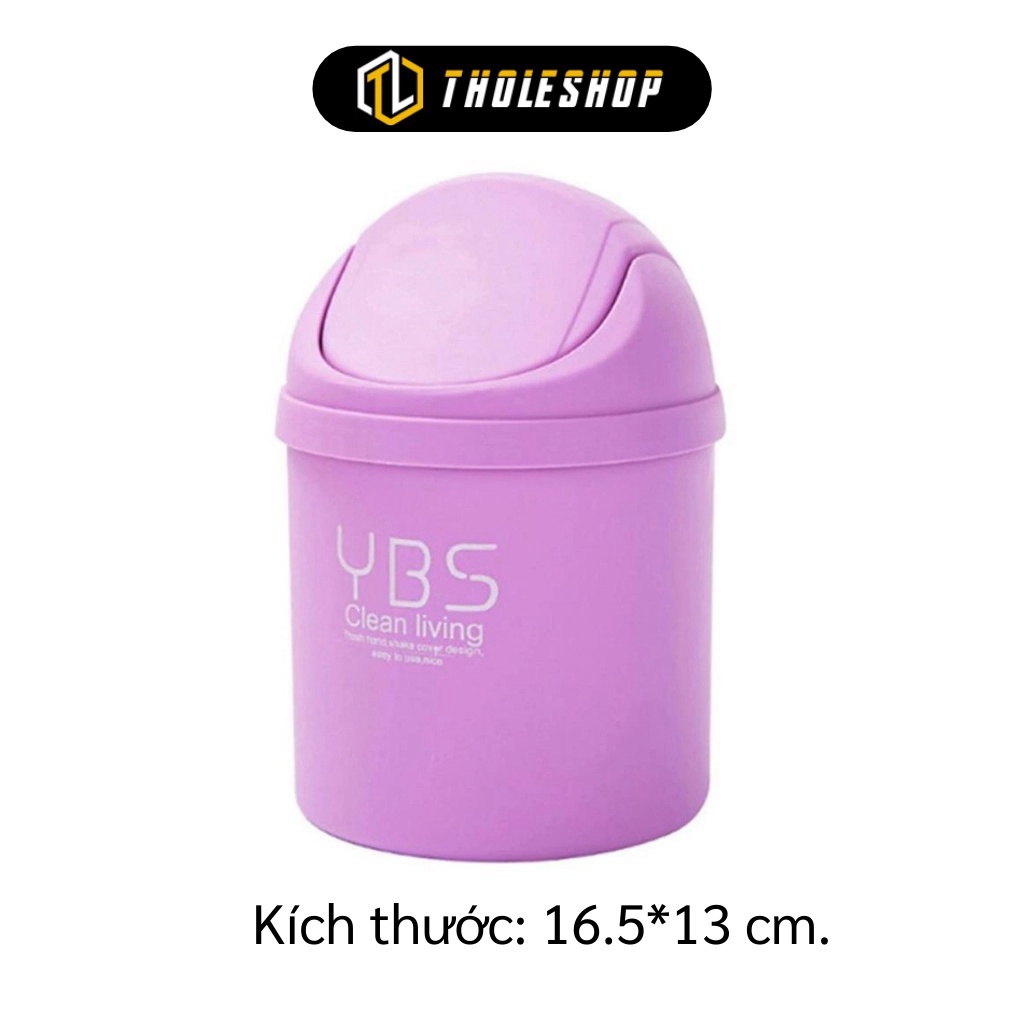 [SGD] Thùng Rác Mini - Thùng Đựng Rác YBS Nắp Lật Kích Cỡ Nhỏ Để Bàn Loại Tốt 9268