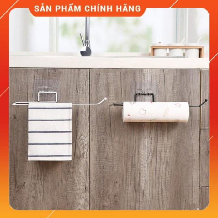 Giá inox dán tường treo khăn, cuộn giấy , túi rác, vật dụng đa năng