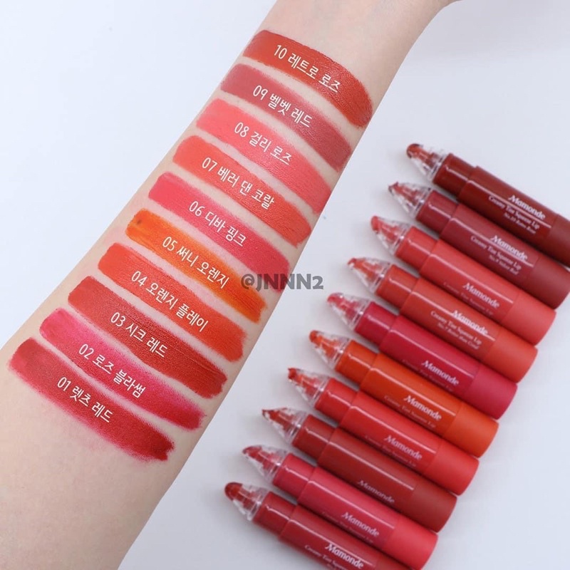 Xả MẠNH Son kem dạng bút Mamonde Creamy Tint Squeeze Lip Hàn Quốc