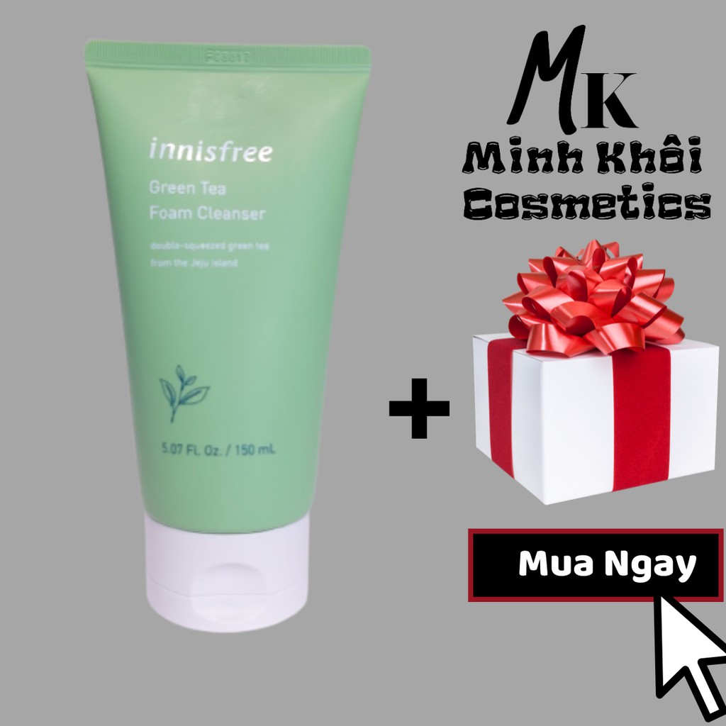 Sữa Rửa Mặt Chiết Xuất Từ Trà Xanh Innisfree Green Tea Foam Cleanser 150ml