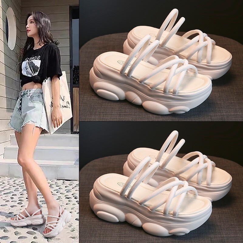 sandal nữ day độn đế