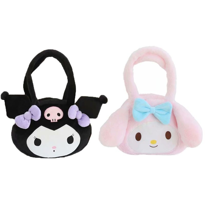 Túi Xách Đeo Vai Họa Tiết Kuromi Dễ Thương Xinh Xắn Cho Nữ