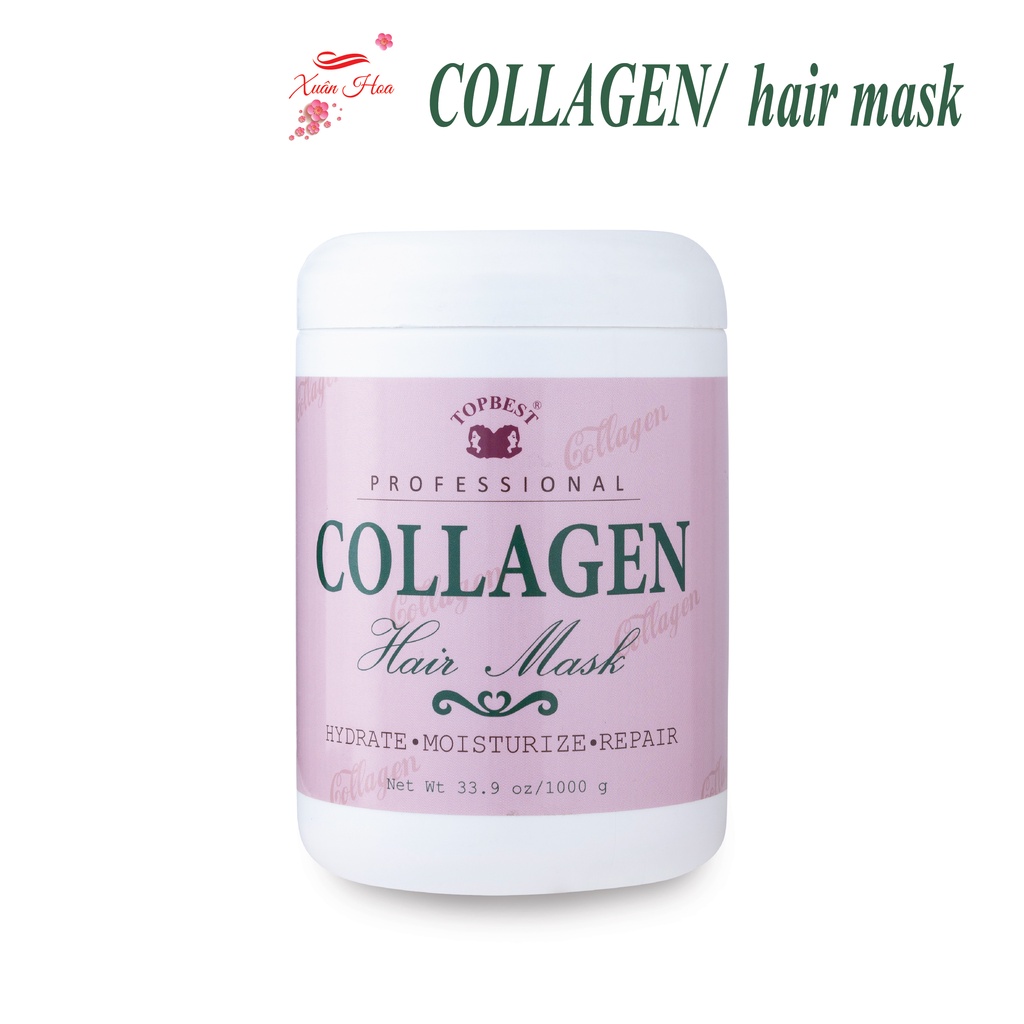 Kem Ủ Tóc - Hấp Tóc Phục Hồi Tóc Hư Tổn TopBest Collagen 1000ml