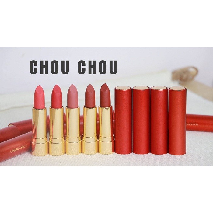 Son lì Chou Chou Signature Premier Matt Rouge Red Cocolux