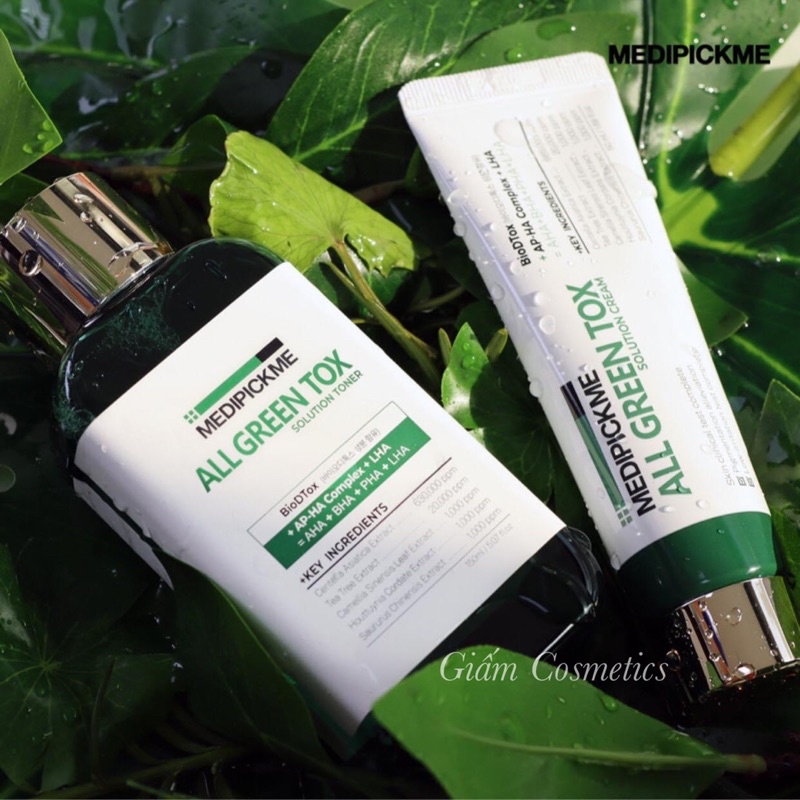Bộ đôi Kem Dưỡng Toner All Green Tox Solution Của MEDIPICKME