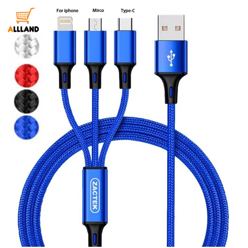 Dây Cáp Sạc USB Loại C 3 Trong 1 Cho Điện Thoại Android