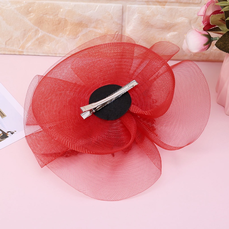 Kẹp Tóc Phối Lưới Phong Cách Vintage Cho Nữ