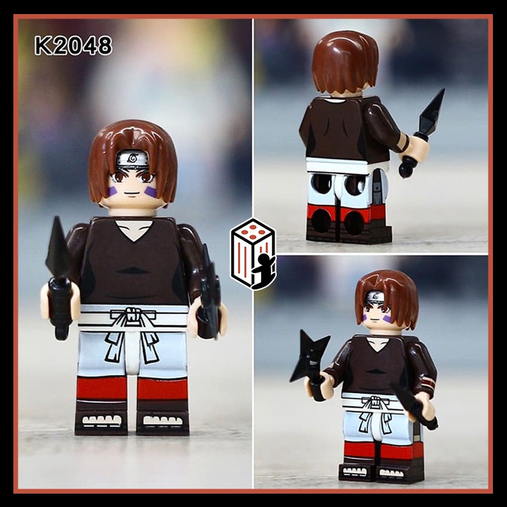 Lego Naruto Đồ Chơi Lắp Ráp Mô Hình Anime Minifigure Naruto Kurenai Choji Kushina Uzumaki Ibiki Morino KDL807