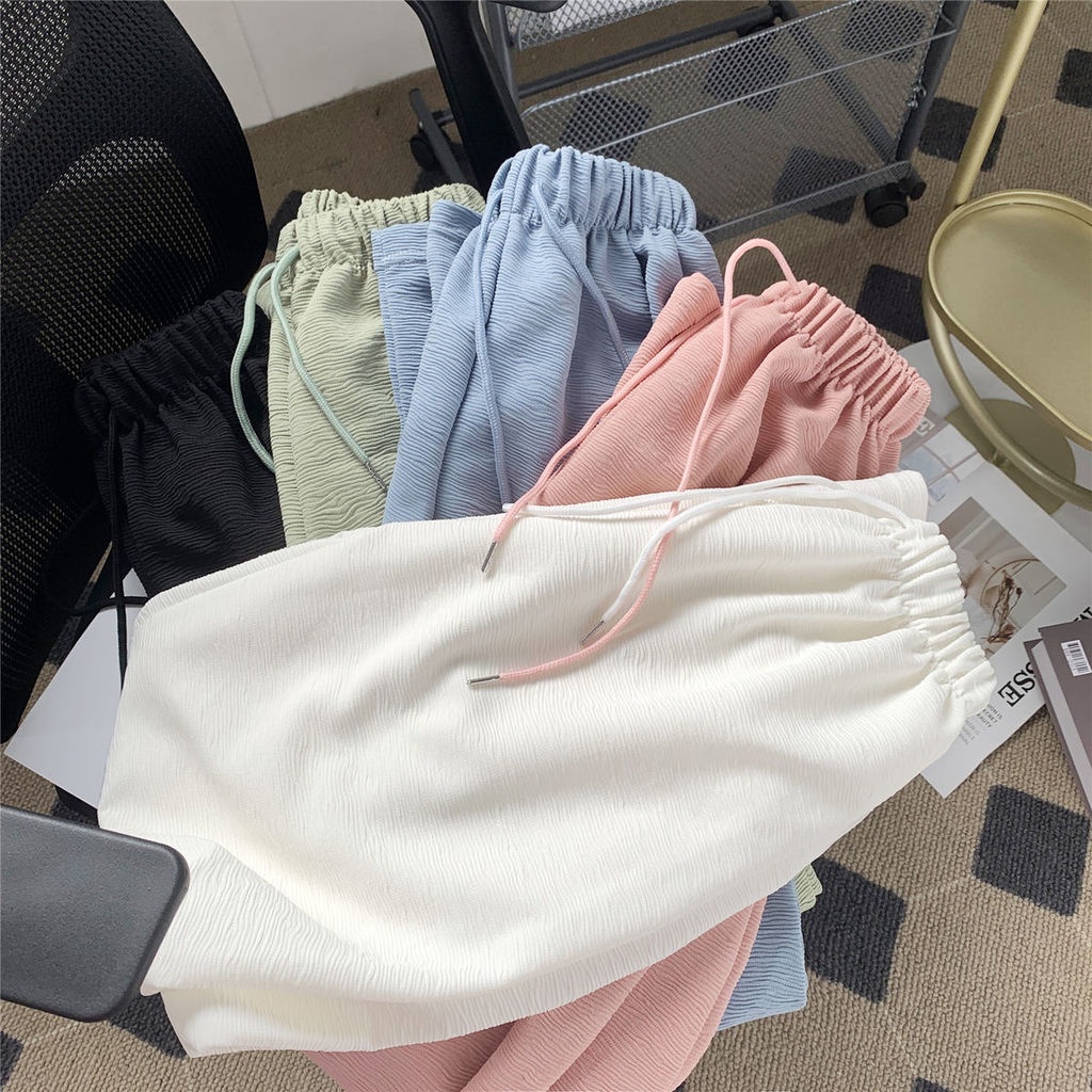 Quần Dài Ống Rộng Lưng Cao Thiết Kế Mới Thời Trang Mùa Hè Dành Cho Nữ