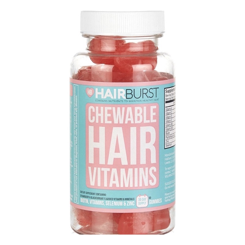 [Hàng auth] Kẹo Dẻo Vitamin Chăm Sóc, Kích Thích Mọc Tóc Hairburst Chewable Hair Vitamins