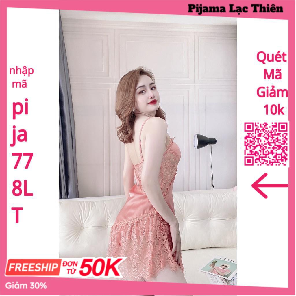 Váy Ngủ Sexy Gợi Cảm, Đầm Ngủ 2 Dây Cúp Ngực Có Mút Phối Ren Mi Kèm Quần Chất Lụa Latin Cao Cấp Phong Cách Gợi Cảm. | BigBuy360 - bigbuy360.vn