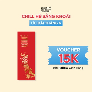[QUÀ TẶNG] Cà phê hòa tan vị Cappuccino Dừa Archcafé (hộp 12 gói x 20g)