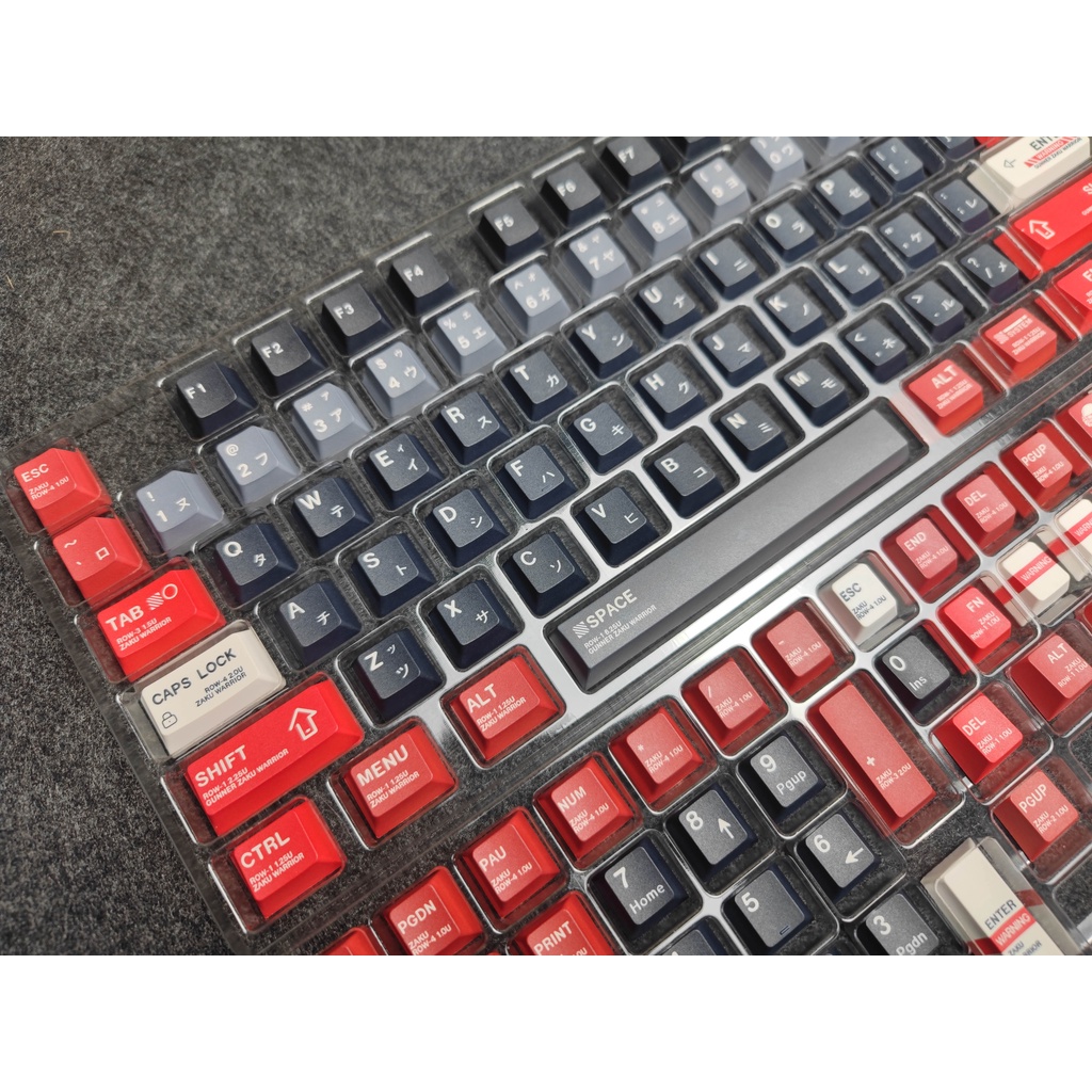 GMK Gundam Keycaps, 129 phím PBT Keycaps Cherry Profile DYE-SUB Cá nhân hóa GMK Keycaps cho bàn phím cơ