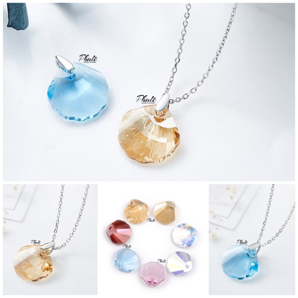Mặt Dây Chuyền Pha Lê Swarovski Hình Vỏ Sò S16mm