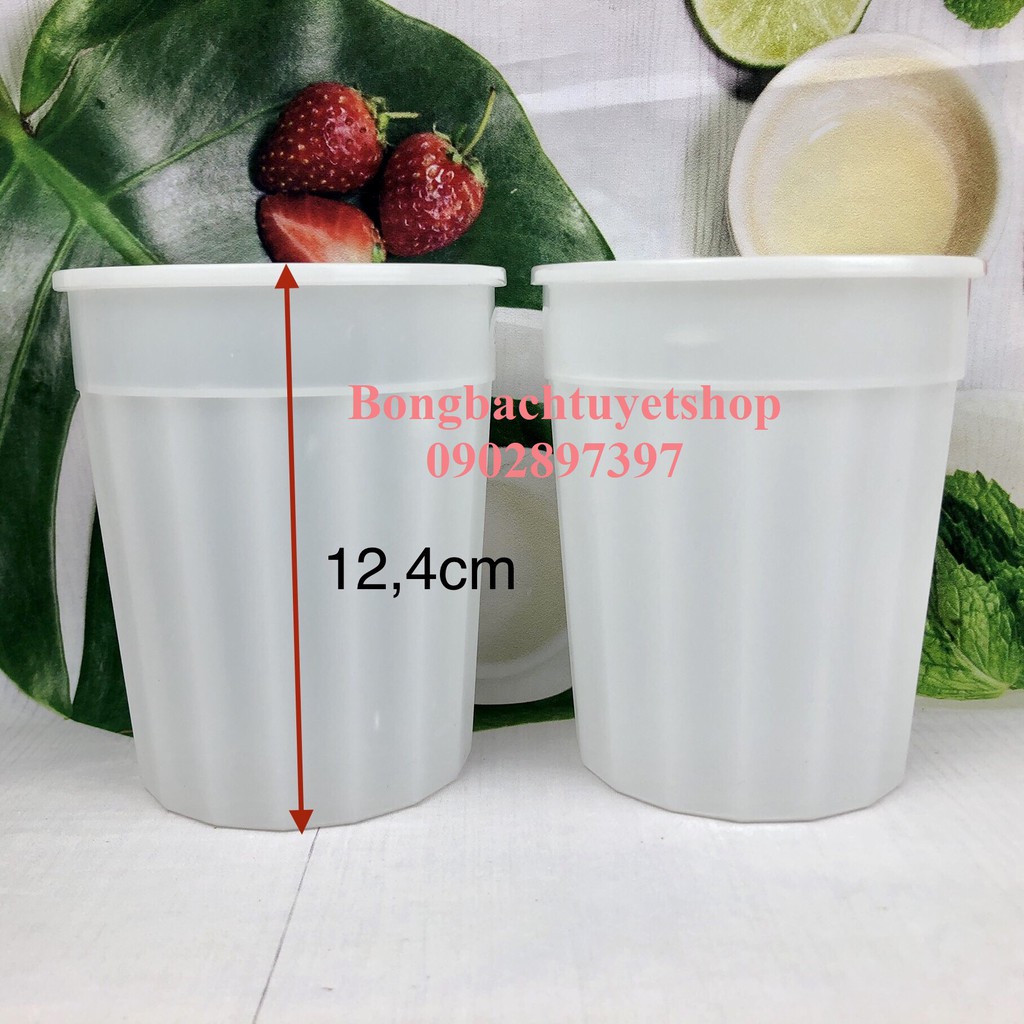 Chung làm đá Nắp Đậy HPL100 nhựa Hồng Phát - Set 2 Chung đá nắp đậy làm đá an toàn, tiện lợi, cao cấp HOFACO