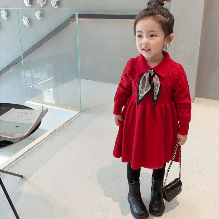 Đầm Dệt Kim Thời Trang Mùa Thu Đông 2020 Dành Cho Bé Gái