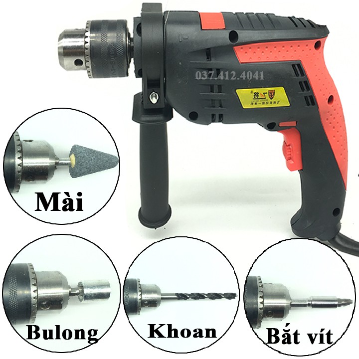 [TẶNG BỘ 29 PHỤ KIỆN] Máy khoan đa năng công suất 2000W - Siết bulong - Bắt vít - Máy Mài - Bộ khoan tường 2000W