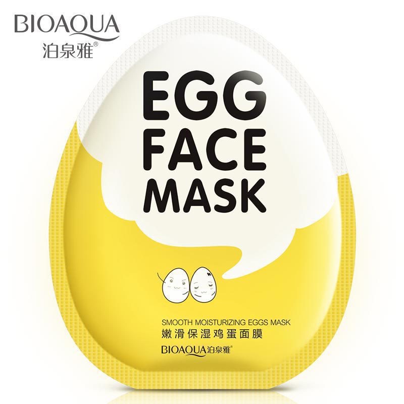 [CAO CẤP] 𝑭𝒓𝒆𝒆𝒔𝒉𝒊𝒑 Mặt nạ quả trứng  Bioaqua Egg face mask  dưỡng ẩm trắng sáng da chống lão hoá