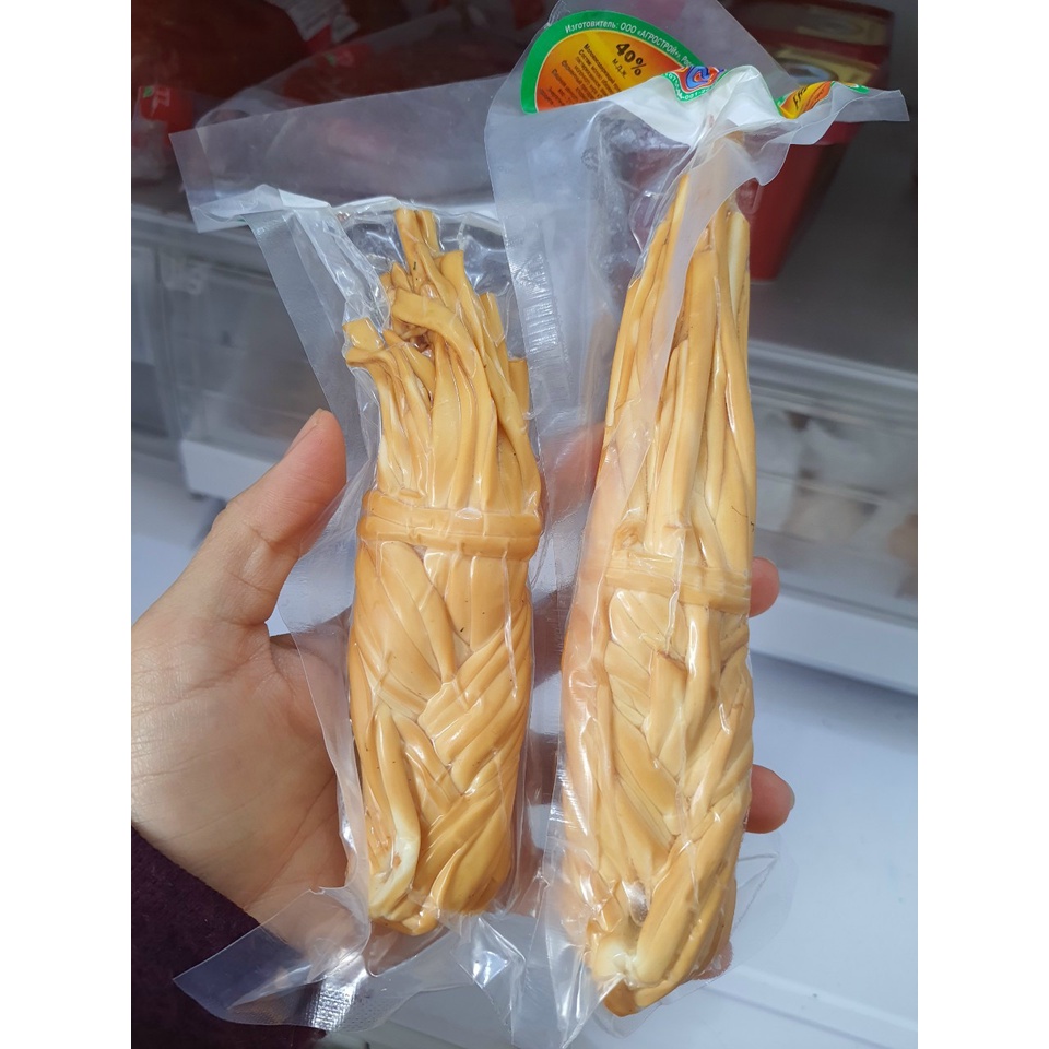 Phô Mai Sợi Hun Khói Của Nga Hiệu Jill Cây 100g Kèm Sốt