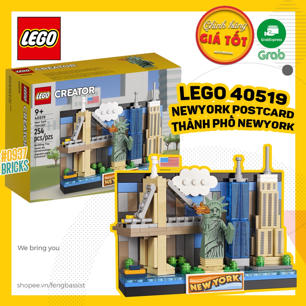 LEGO 40654 40519 40568 40569 BƯU THIẾP POSTCARD COLLECTION CÁC THÀNH PHỐ 0937bricks