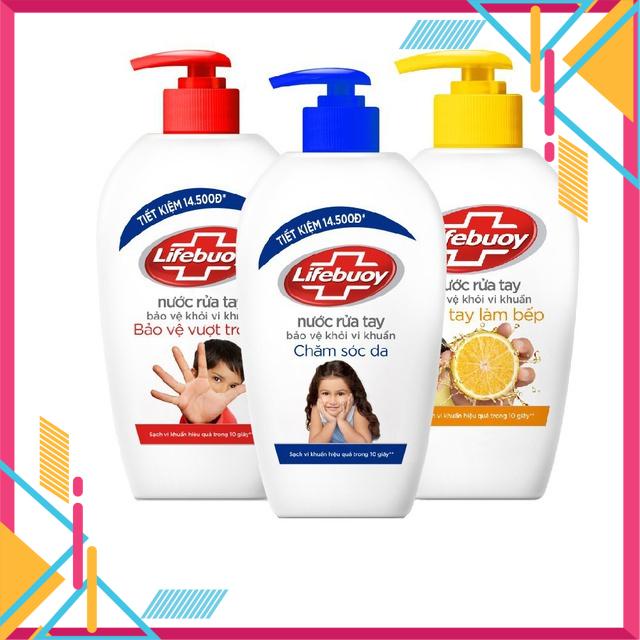 Nước rửa tay Lifebuoy bảo vệ khỏi vi khuẩn Chai 180ml