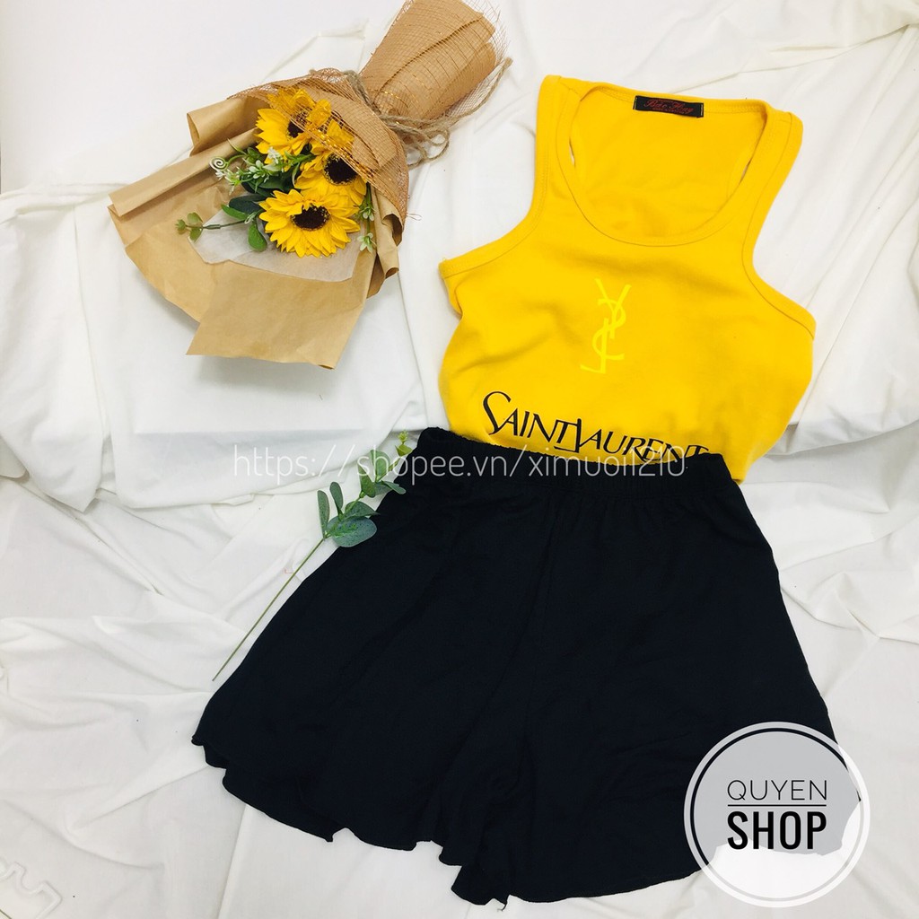 ♻Quần đùi thun xòe trơn cạp chun, Quần ngủ vải cotton lụa mịn mát co giãn [Video+Ảnh Thật]💚 | BigBuy360 - bigbuy360.vn