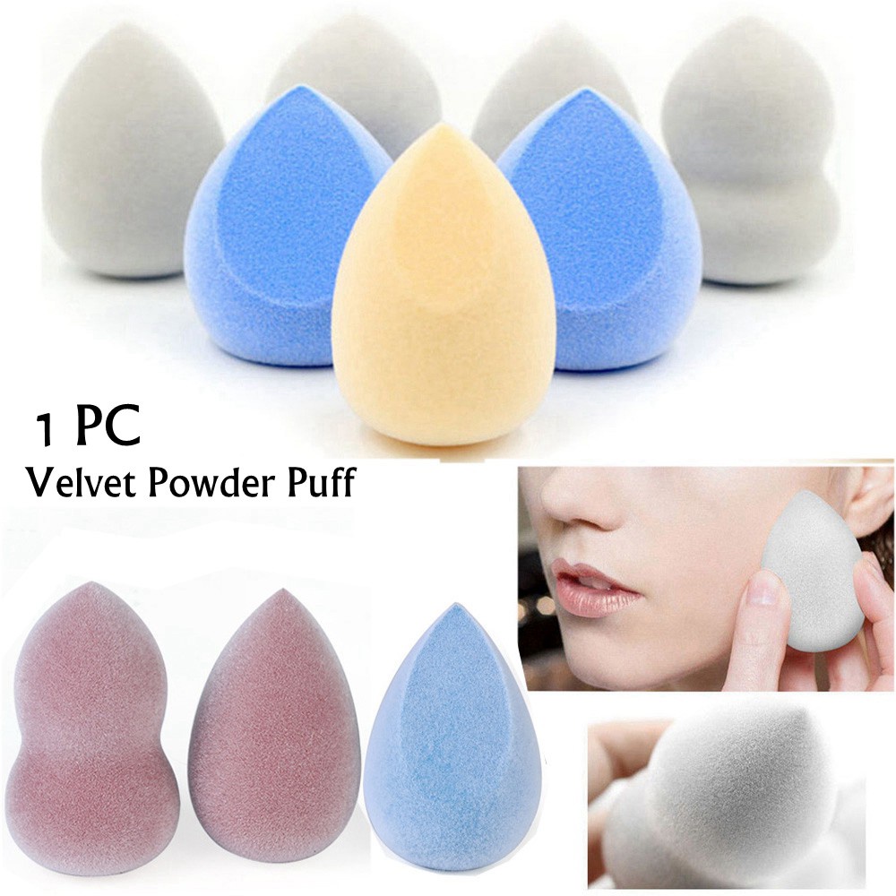 FUTURE Fashion Velvet Powder Puff Makeup Foundation Flocking Sponge Hot New Smooth Cosmetic Tool Women Beauty Microfiber Fluff Surface