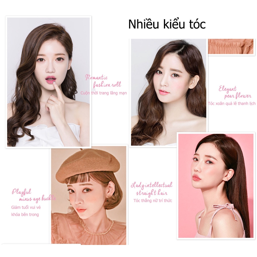 Máy kẹp duỗi và uốn tóc VIVID&VOGUE VAV-055A 2 trong 1 tiện lợi chất lượng cao