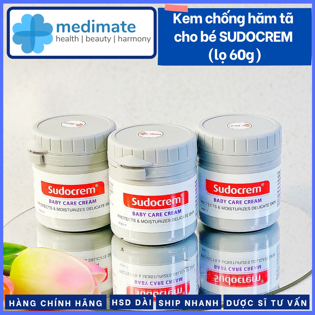 Kem chống hăm tã cho bé SUDOCREM Baby Care Cream (lọ 60g)